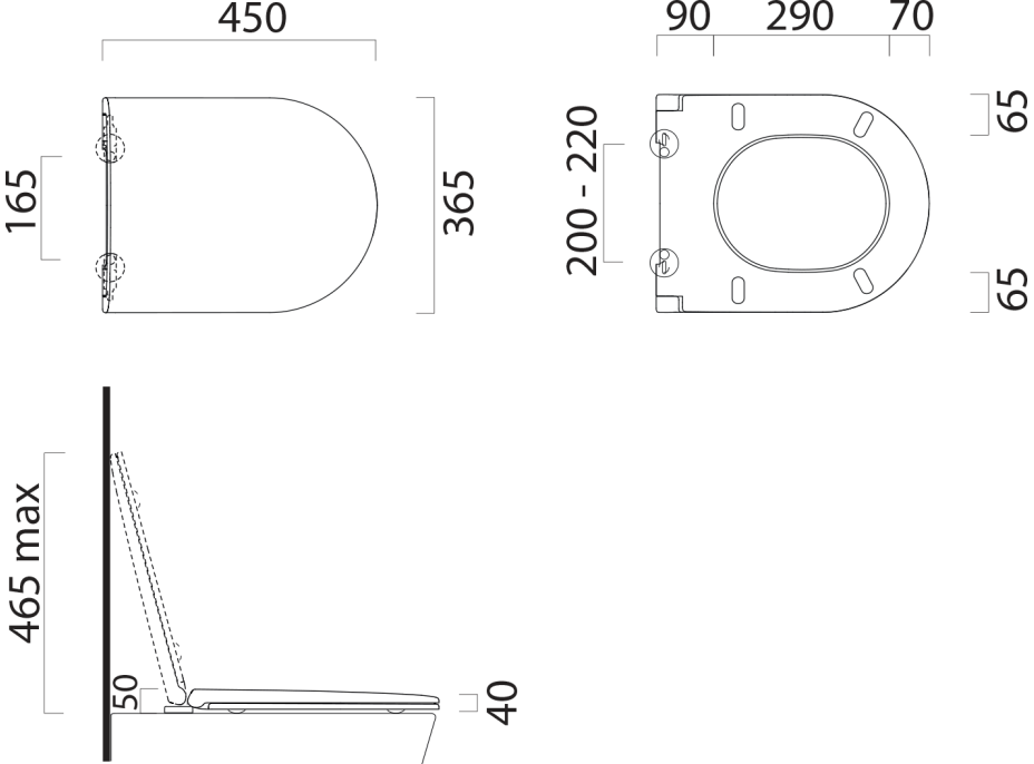 GSI PURA/KUBE X WC sedátko Soft Close, duroplast, bílá mat/chrom MS992C09