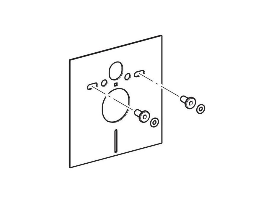Geberit GEBERIT souprava pro tlumení hluku pro závěsné WC 156.050.00.1