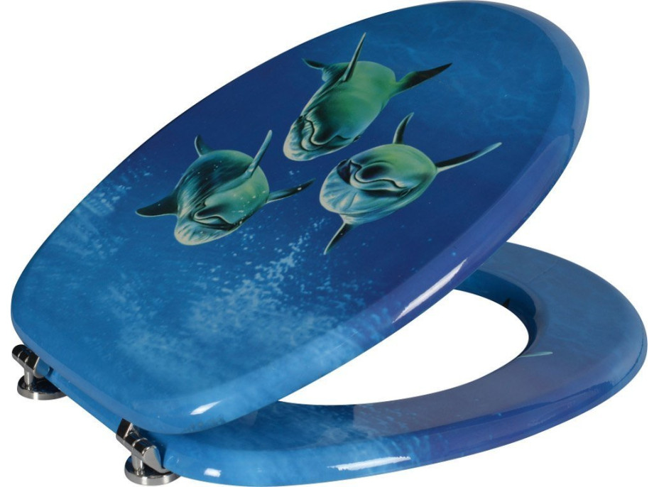 Aqualine FUNNY WC sedátko s potiskem delfíni HY-S115