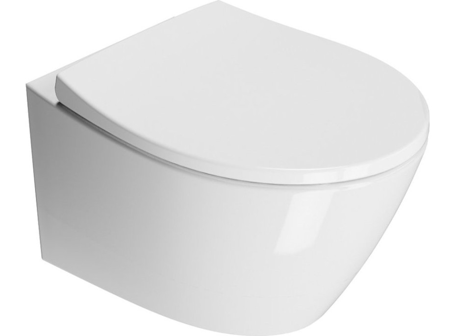 GSI MODO WC sedátko Soft Close, duroplast, bílá/chrom MS98C11