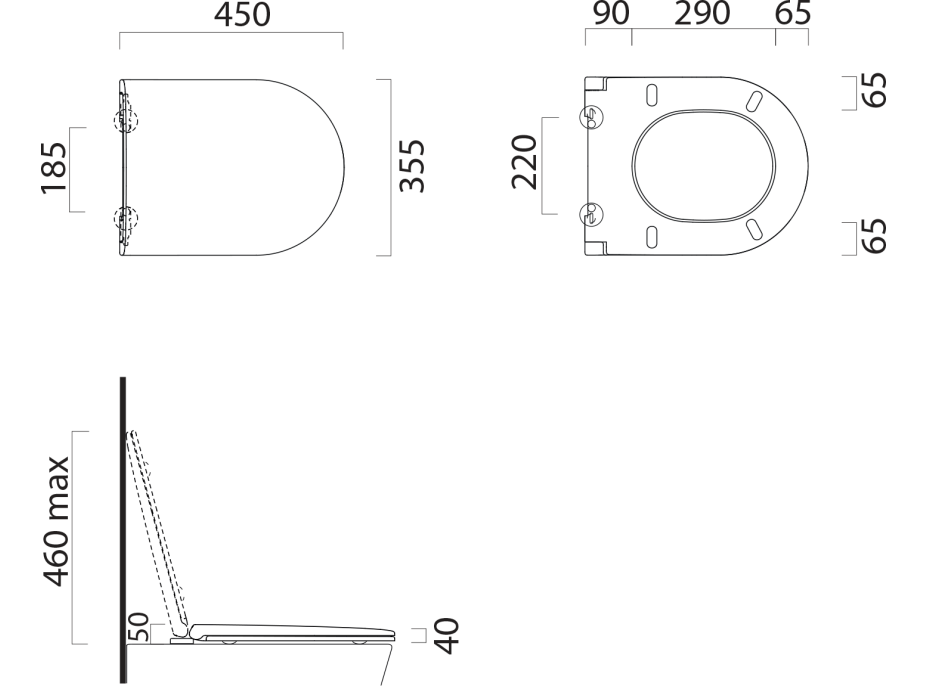 GSI CITY PRO WC sedátko, duroplast, bílá/chrom MS9111