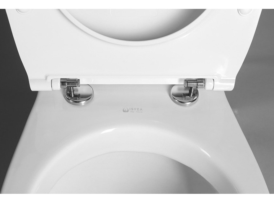 Isvea KAIRO WC sedátko, SLIM, odnímatelné, Soft Close, bílá 40D80200I