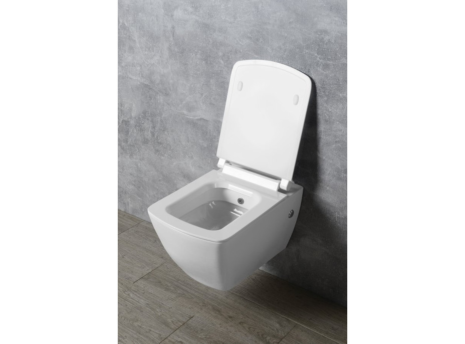 Isvea PURITY WC sedátko, SLIM, Soft Close, bílá 40S80200I