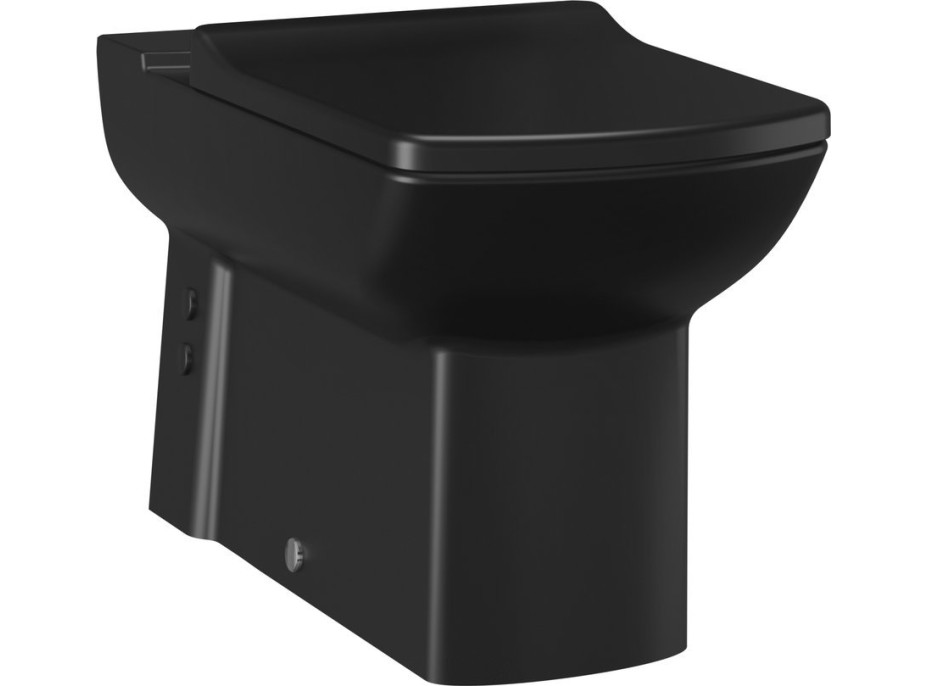 CREAVIT LARA WC mísa pro kombi, spodní/zadní odpad, 35x64cm, černá mat LR360-11SM00E-0000