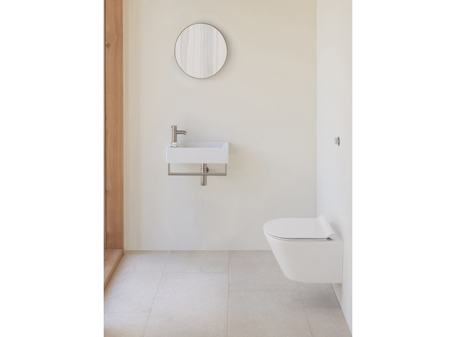 GSI KUBE X závěsná WC mísa, Swirlflush, 36x50cm, bílá ExtraGlaze 941611