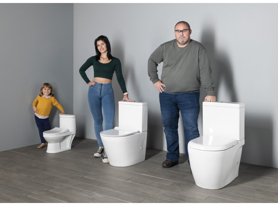 Aqualine PETIT WC kombi dětské, zadní/spodní odpad, bílá PT520