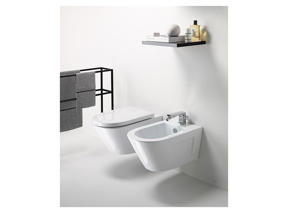 GSI NORM závěsná WC mísa, Swirlflush, 36x55cm, bílá ExtraGlaze 861511