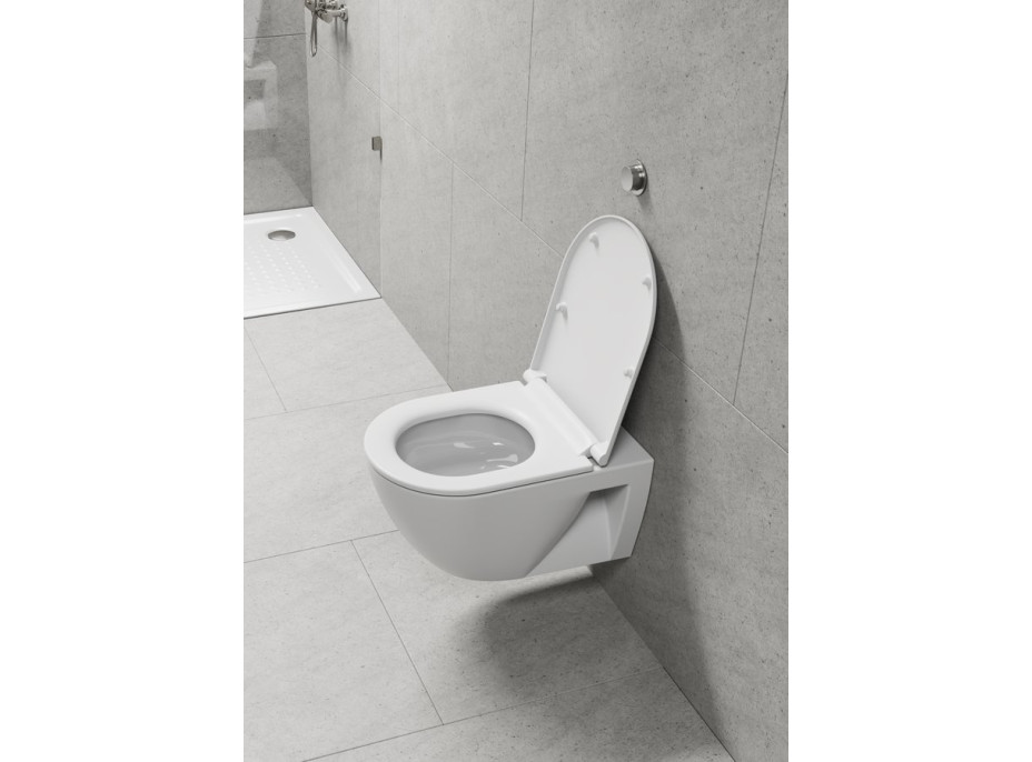 GSI PURA ECO závěsná WC mísa, Swirlflush, 36x55cm, bílá dual-mat 880709