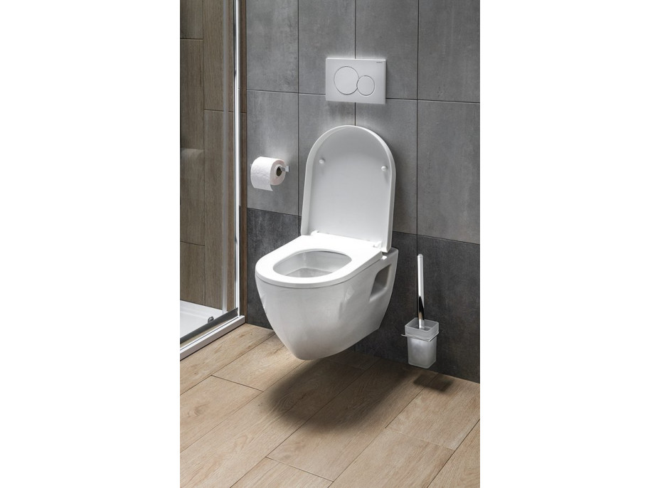 Aqualine NERA závěsná WC mísa, 35, 5x50cm, bílá NS952