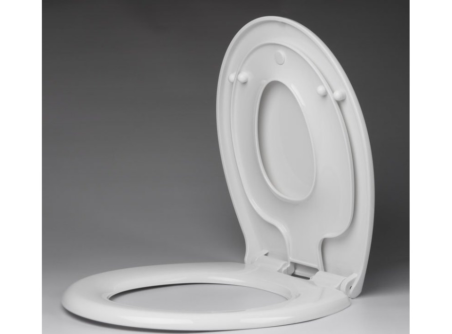 Aqualine WC sedátko s integrovaným dětským sedátkem, Soft Close, bílá FS125