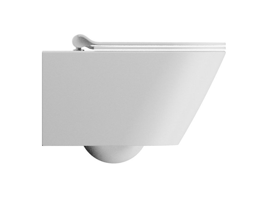 GSI KUBE X závěsná WC mísa, Swirlflush, 36x55cm, bílá dual-mat 941509