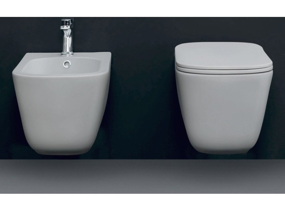 Kerasan TRIBECA závěsná WC mísa, Rimless, 35x54cm, bílá 511401