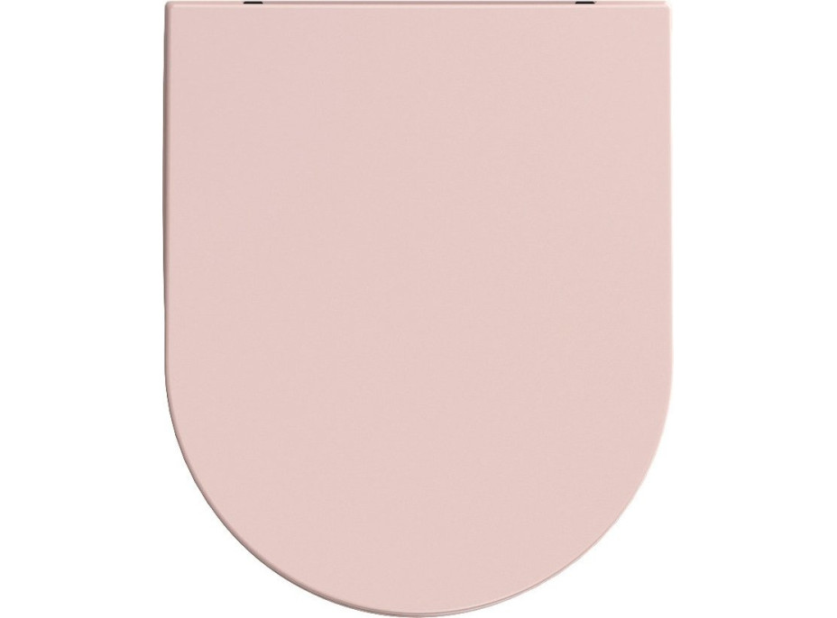 Isvea INFINITY WC sedátko, SLIM, odnímatelné, Soft Close, růžová Salmon 40KF0541I-S