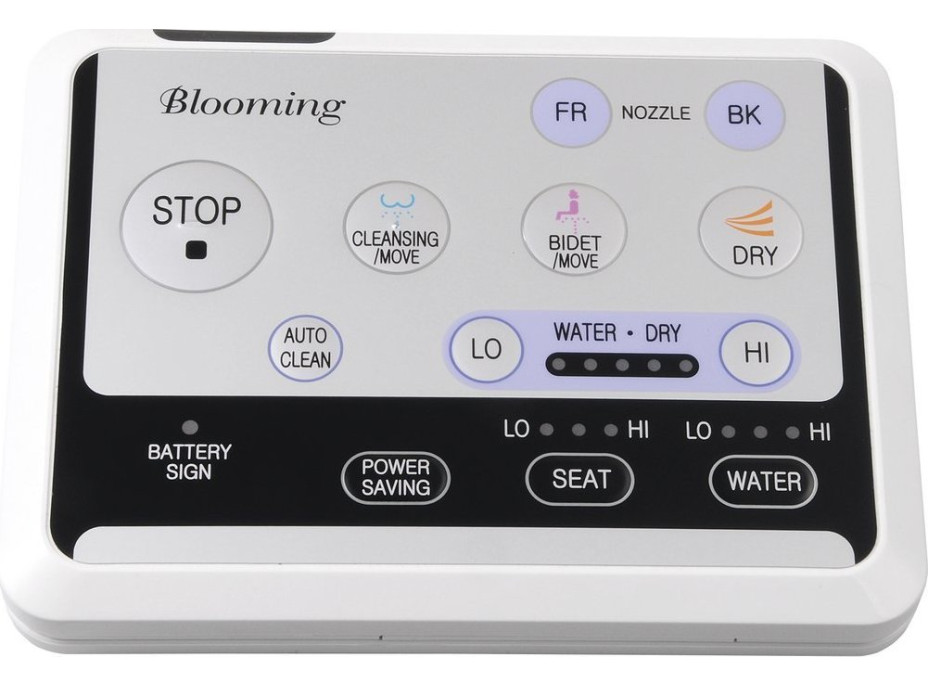 Sapho BLOOMING elektronický bidet s dálkovým ovládáním NB-R770D