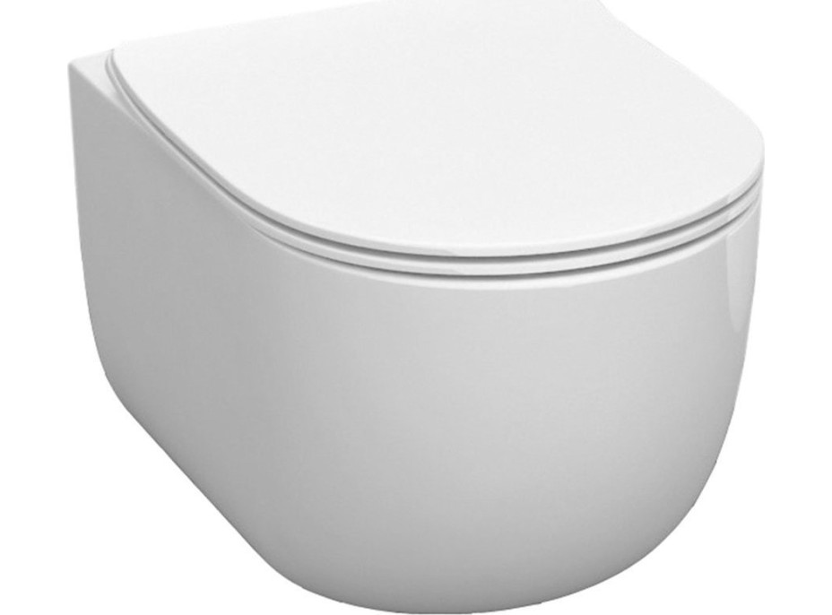 Kerasan FLO závěsná WC mísa, Rimless, 37x54cm, bílá 311101