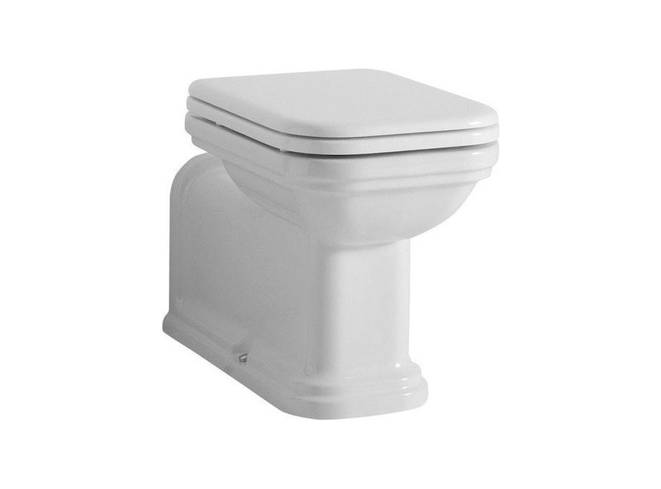 Kerasan WALDORF WC mísa stojící, 37x65cm, spodní/zadní odpad, bílá 411601