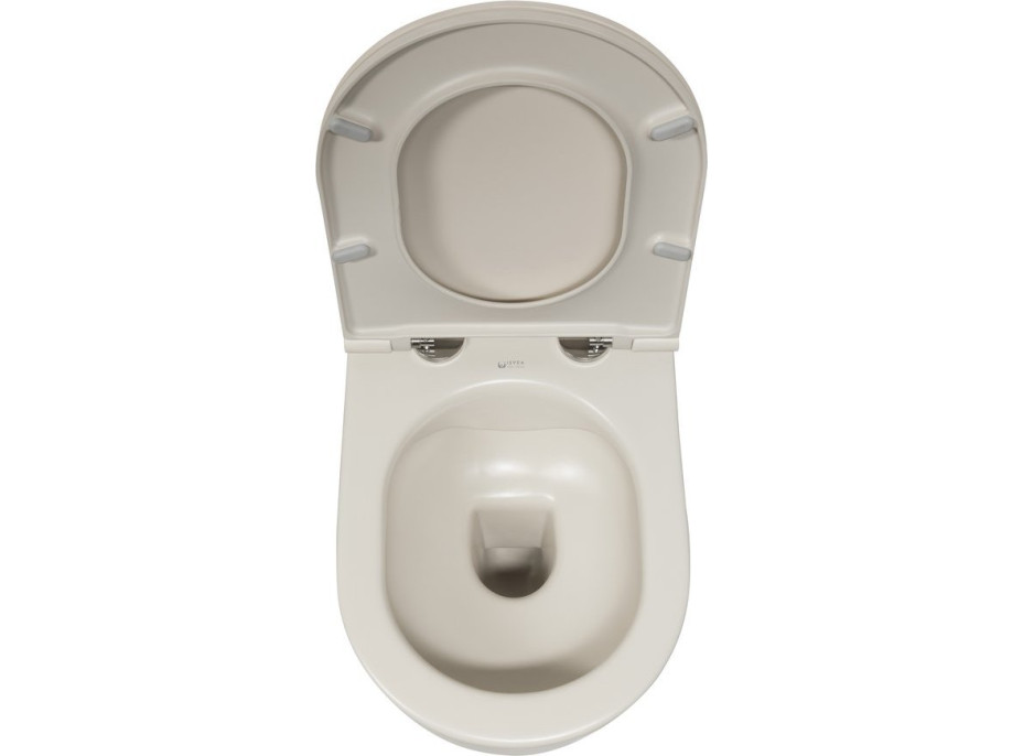 Isvea INFINITY závěsná WC mísa, Rimless, 36, 5x53cm, ivory 10NF02001-2K