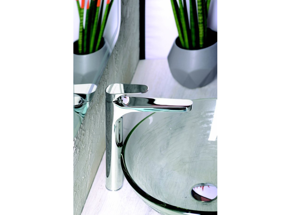 Sapho CORNELI stojánková umyvadlová baterie vysoká bez výpusti, prodloužená hubice, chrom CE07