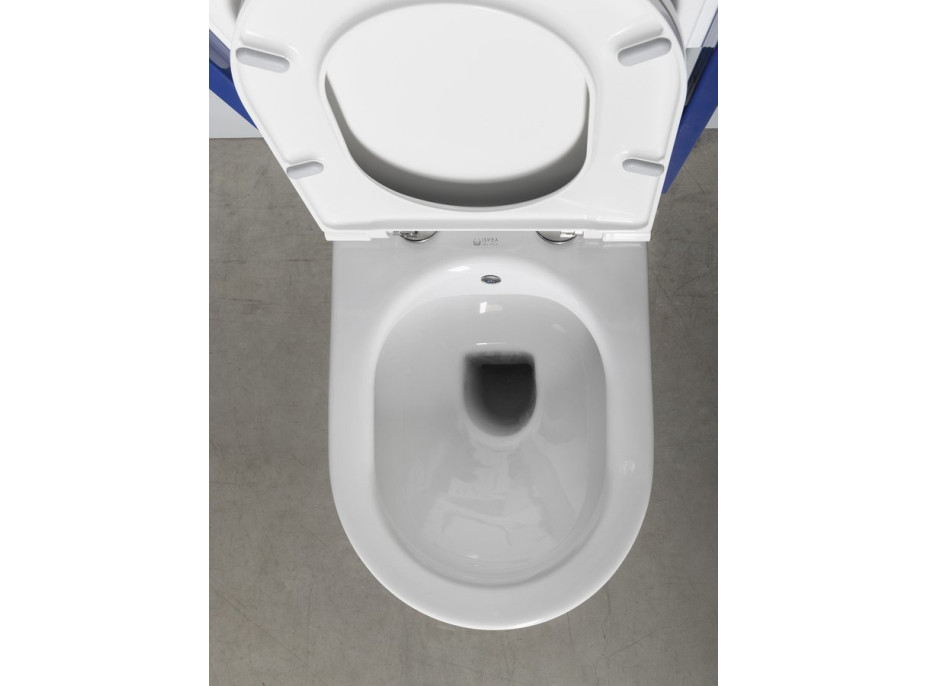 Isvea INFINITY CLEANWASH závěsná WC mísa Rimless, integrovaný ventil a bidet. sprška, 36, 5x53cm, bílá 10NFS1001I