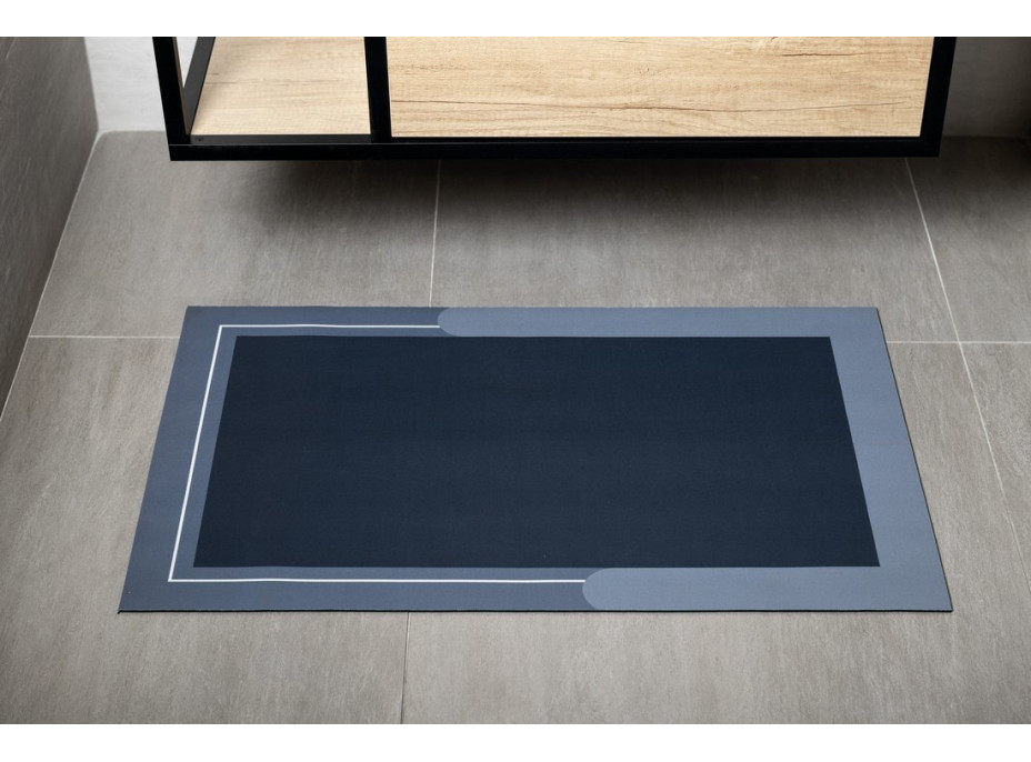 Aqualine Koupelnová předložka 50x80cm, absorpční, modrá PCD012