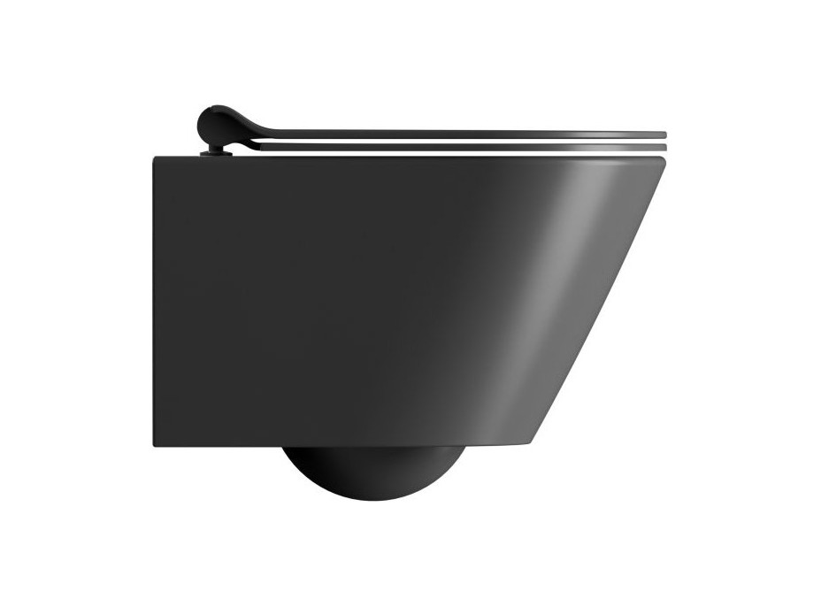 GSI KUBE X závěsná WC mísa, Swirlflush, 36x50cm, černá dual-mat 941626