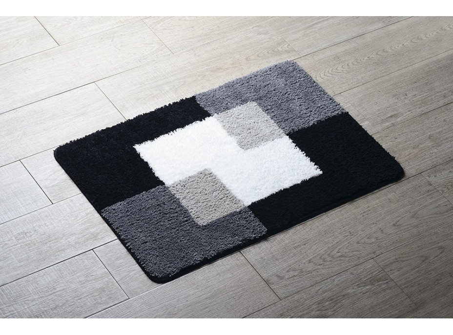 Ridder COINS předložka 55x50cm s protiskluzem, polyester, šedá 7103807