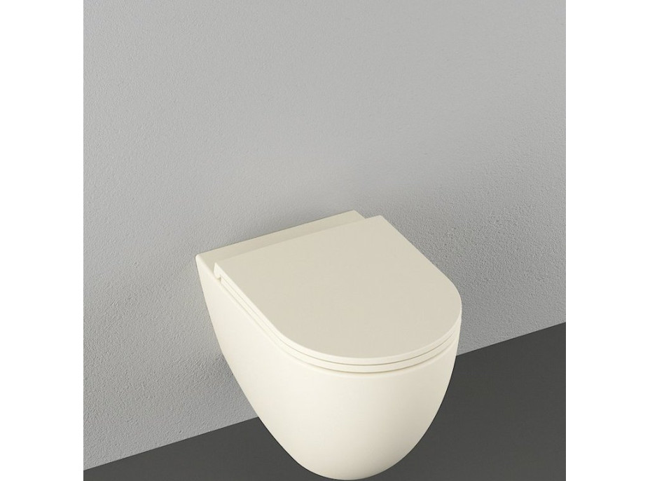 Isvea INFINITY závěsná WC mísa, Rimless, 36, 5x53cm, ivory 10NF02001-2K