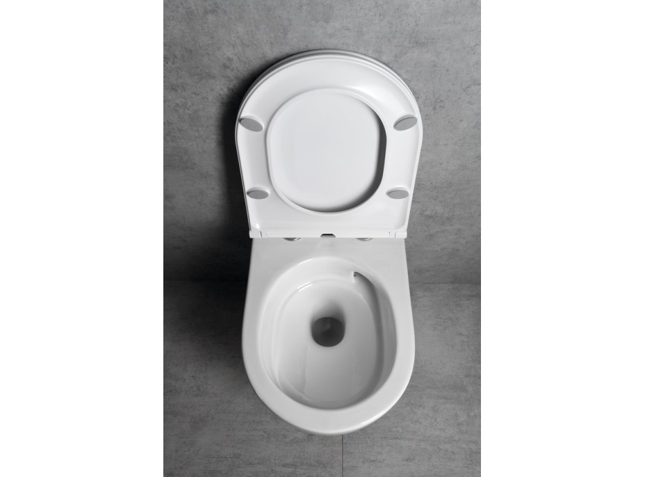 Bruckner FULDA závěsná WC mísa, Vortex Rimless, 36x52, 5cm, bílá 201.408.4