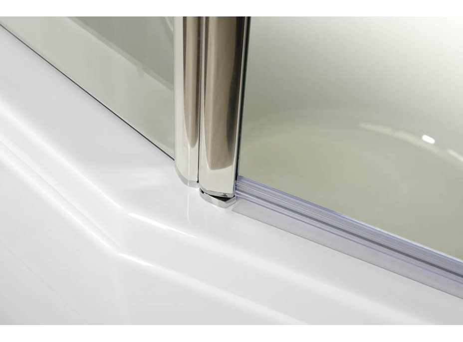 Polysan PALOMA vanová zástěna 1200mm, čiré sklo BS-120