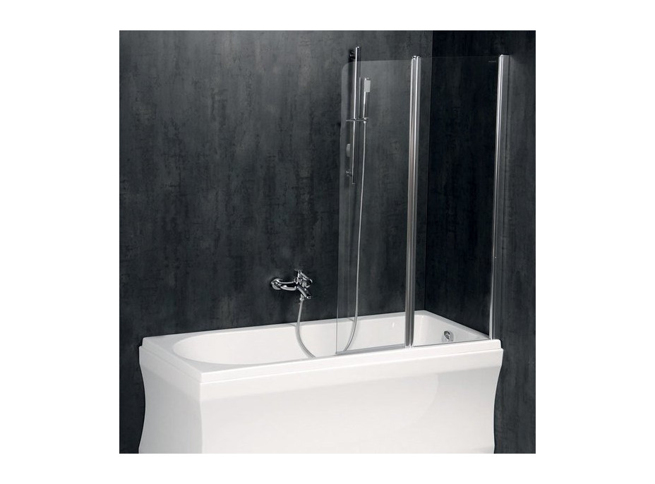 Polysan PALOMA vanová zástěna 1200mm, čiré sklo BS-120