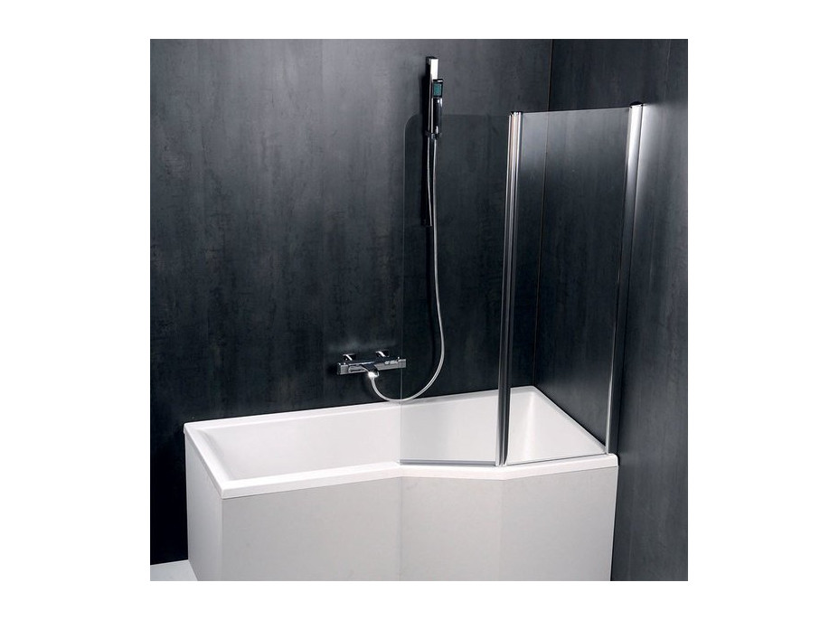 Polysan PALOMA vanová zástěna 1200mm, čiré sklo BS-120