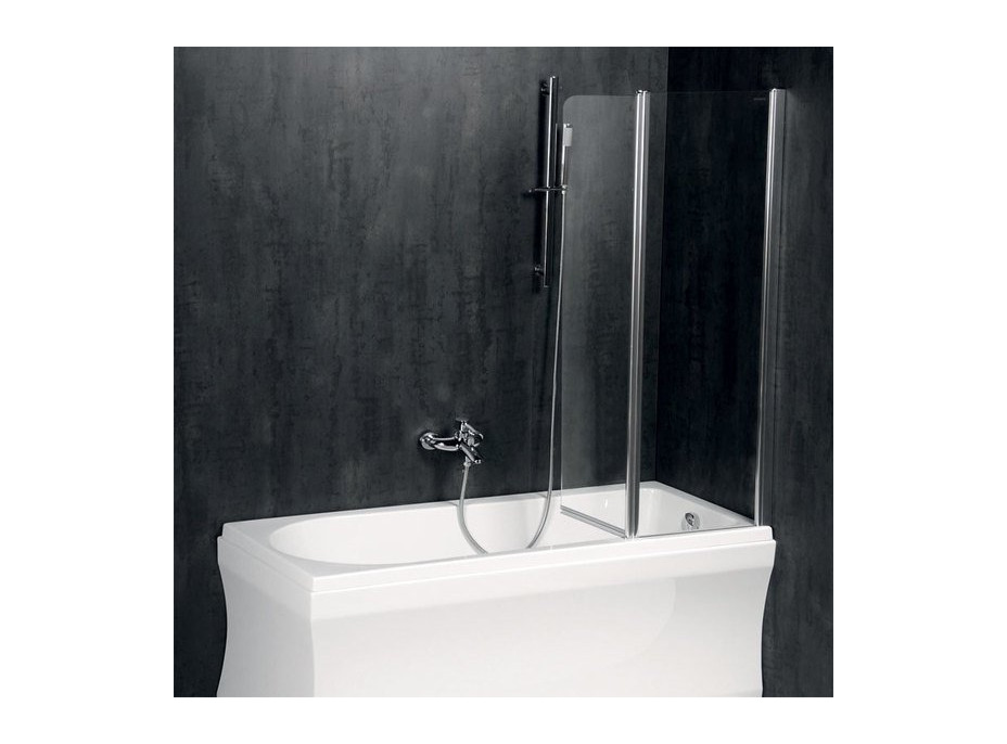 Polysan PALOMA vanová zástěna 1200mm, čiré sklo BS-120