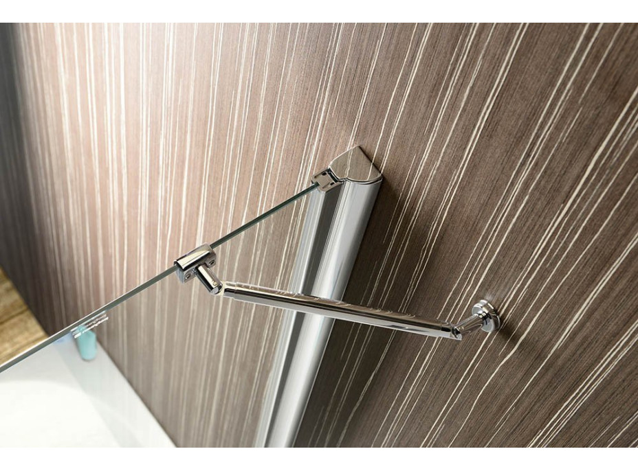 Polysan PALOMA vanová zástěna 1200mm, čiré sklo BS-120