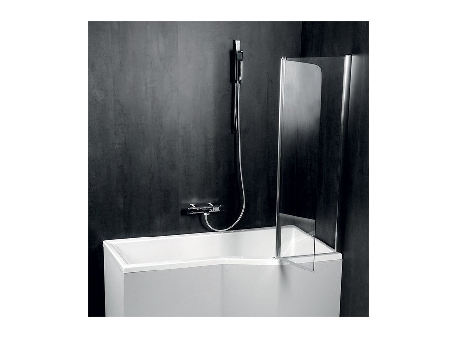 Polysan PALOMA vanová zástěna 1200mm, čiré sklo BS-120