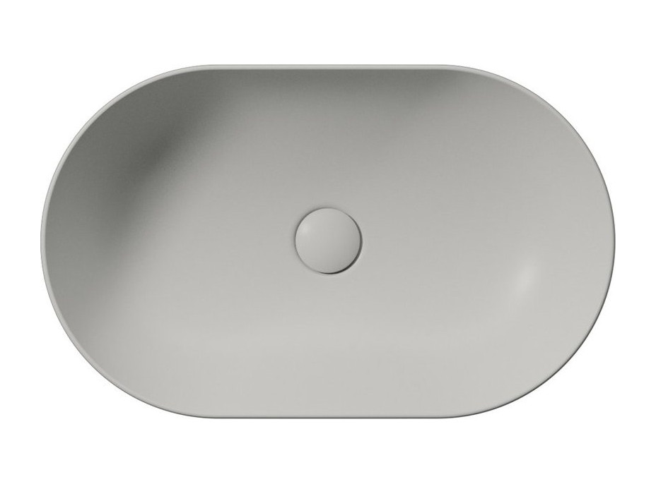 GSI PURA keramické umyvadlo na desku 60x37cm, cenere mat 883417