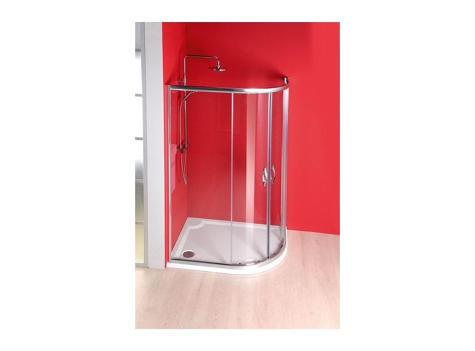 Gelco RIVA sprchová vanička z litého mramoru, čtvrtkruh 120x90cm, levá GR12090L