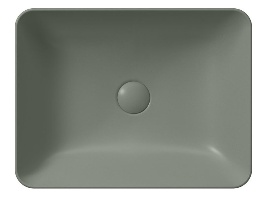 GSI SAND/NUBES keramické umyvadlo na desku 50x38cm, agave mat 903704