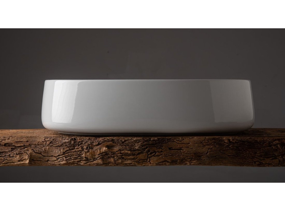Sapho JUMPER keramické umyvadlo na desku, 60x40cm, bílá WH070
