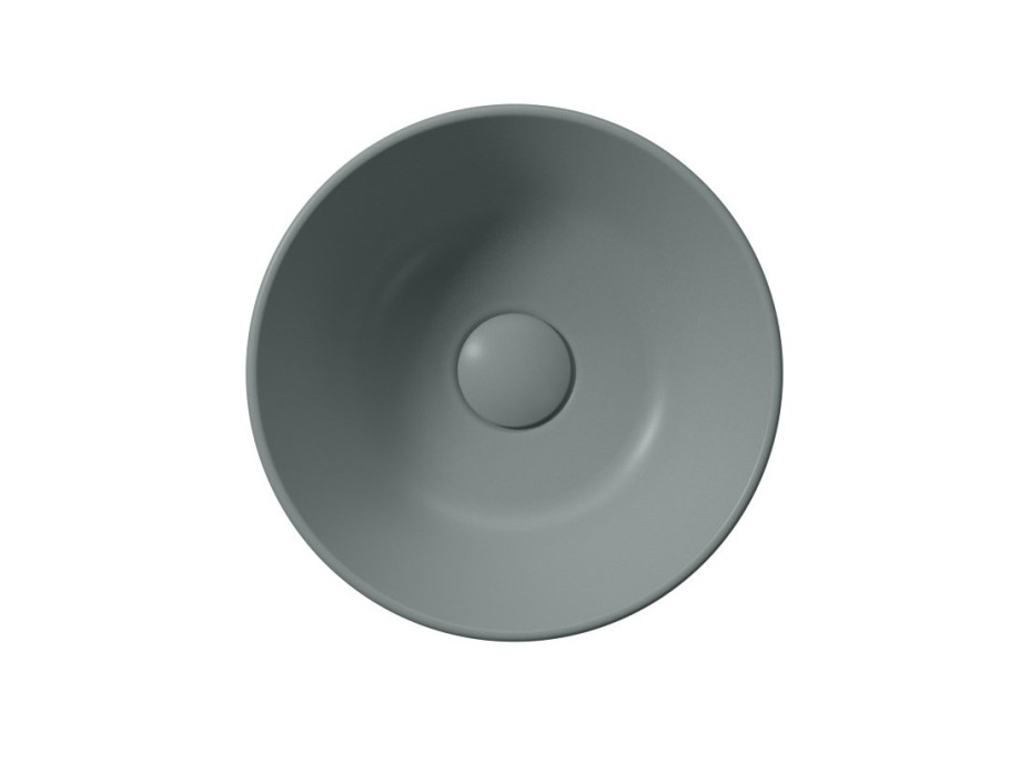 GSI KUBE X keramické umyvadlo na desku, průměr 32cm, agave mat 943504