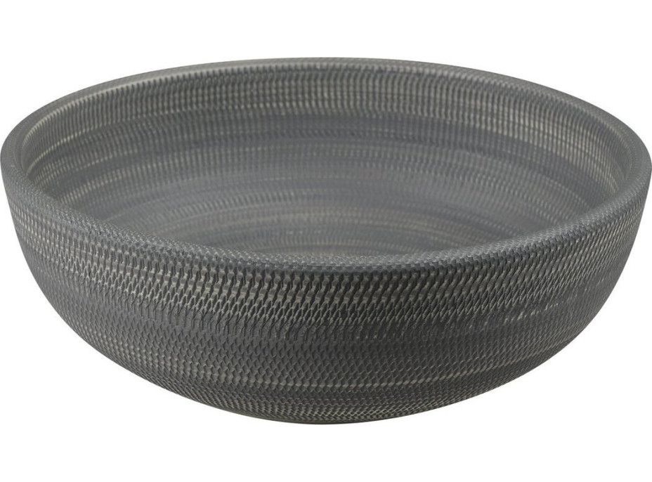 Sapho PRIORI keramické umyvadlo na desku, Ø 41 cm, šedá se vzorem PI024