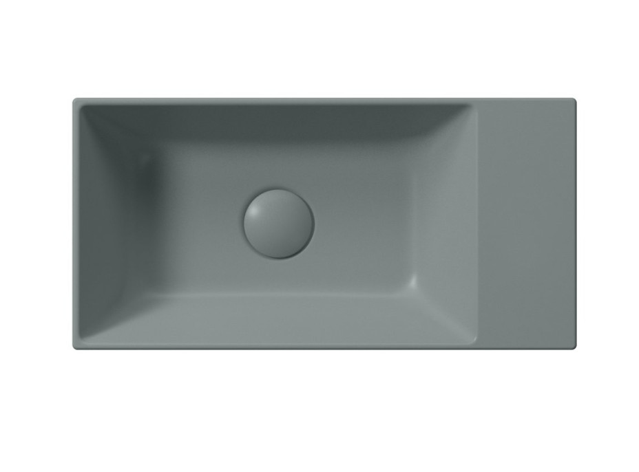 GSI KUBE X keramické umývátko 50x25cm, bez otvoru, pravé/levé, agave opaco 9486004