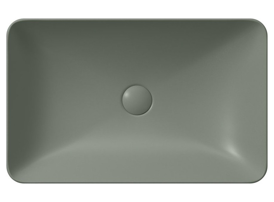 GSI PURA keramické umyvadlo na desku 60x38cm, agave mat 883704