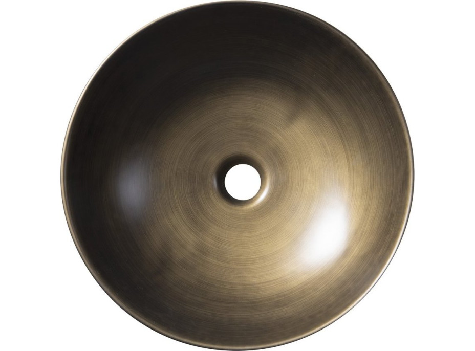 Sapho PRIORI keramické umyvadlo na desku, Ø 41, 5 cm, bronz PI032