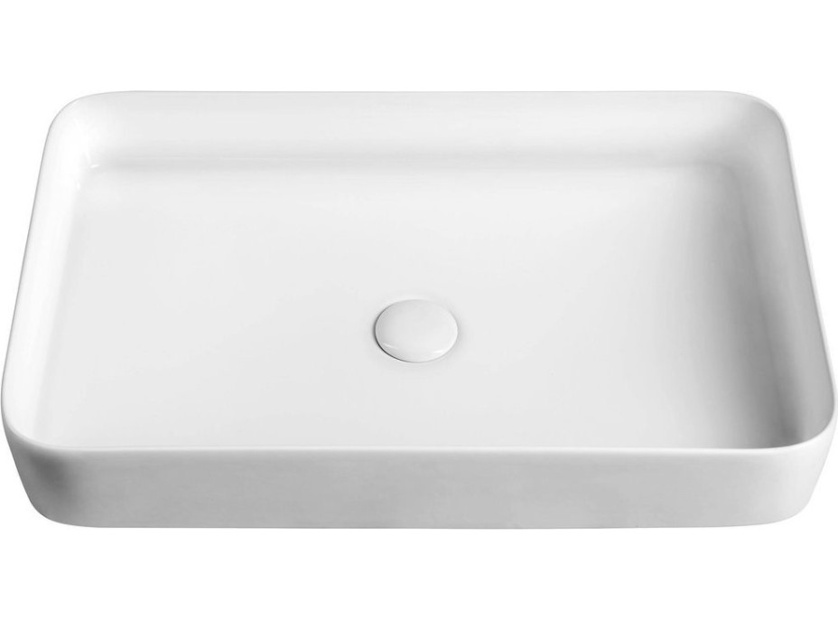 Sapho BLADE keramické umyvadlo na desku, 65x40cm, bílá WH051