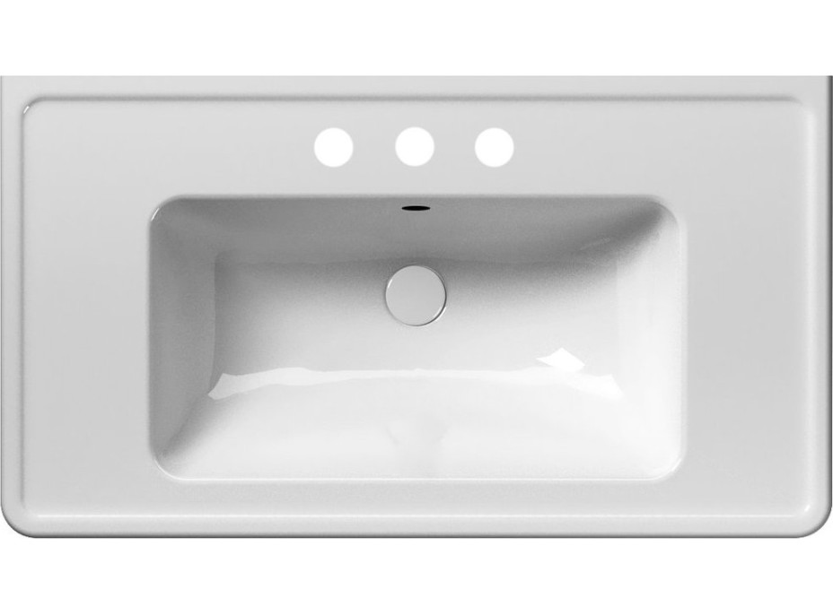GSI CLASSIC keramické umyvadlo 90x50cm, 3 otvory, bílá ExtraGlaze 8788311