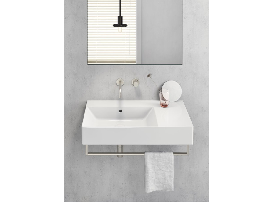 GSI KUBE X keramické umyvadlo 80x47cm, s odkládací plochou vpravo, bílá ExtraGlaze 9456111