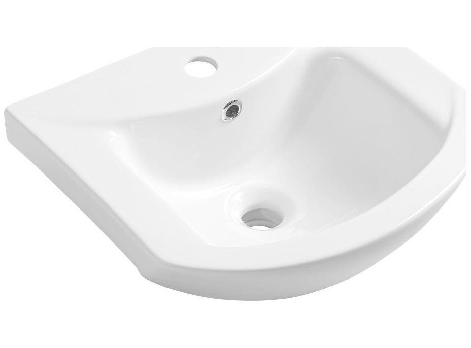 Aqualine ZERO 45 keramické umyvadlo nábytkové 45, 5x40cm, bílá 6045
