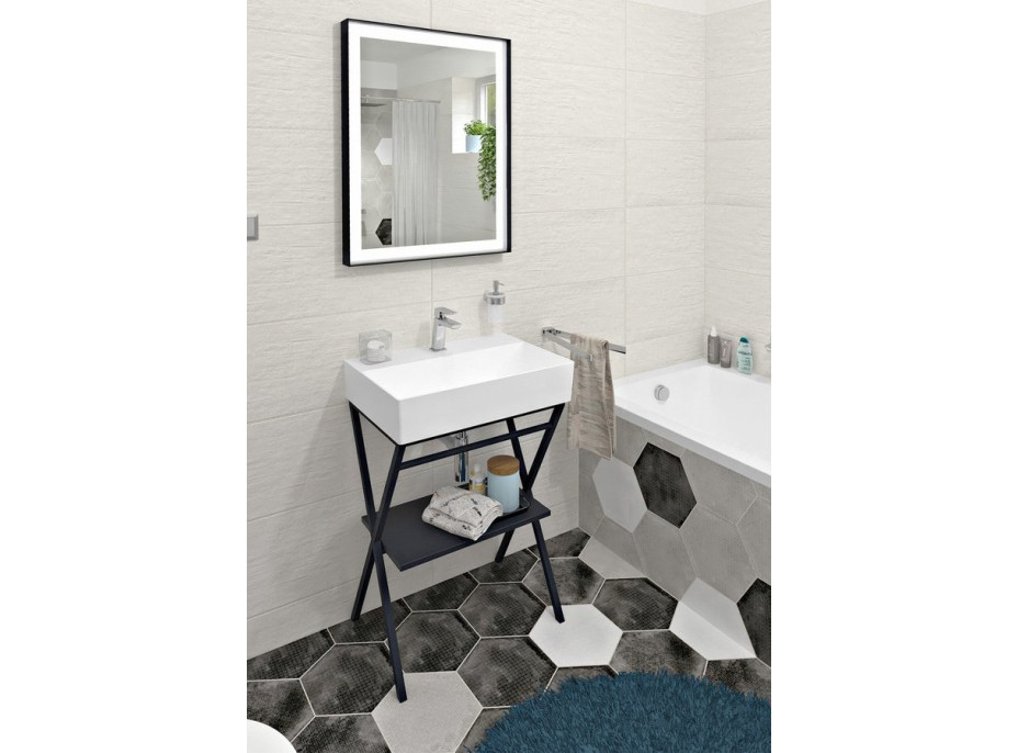 Isvea SISTEMA keramické umyvadlo 60x42cm, bílá 10SF50060