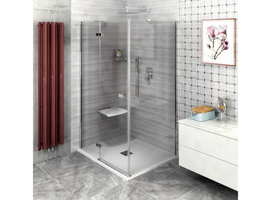 Polysan FORTIS LINE čtvercový sprchový kout 800x800 mm, L varianta FL1080LFL3580