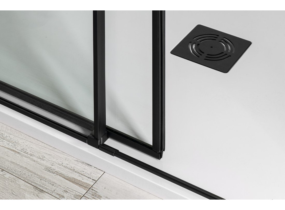 Polysan ALTIS LINE BLACK obdélníkový sprchový kout 1000x800 mm, L/P varianta, rohový vstup, čiré sklo AL1512BAL1582B